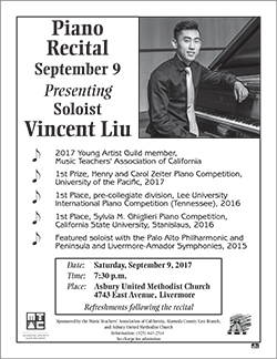 recital flyer